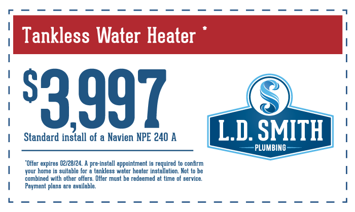 Coupon for $3,997 Tankless Water Heater
